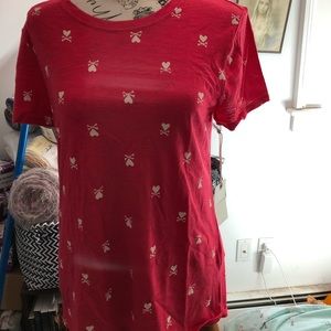 Lucky Brand tee, Cross My Heart